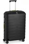 Комплект 4-х колесных чемоданов из полипропилена Roncato Box, черный с желтым