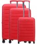 Комплект чемоданов на 4-х колесах Titan Limit, красный