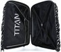 Большой чемодан из поликарбоната 90 л Titan X2, черный с белым
