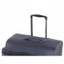Rock Deluxe-Lite 30/33 л чемодан из полиэстера на 4 колесах синий