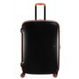 Большой чемодан из поликарбоната 96 л Lojel Nimbus, черный с оранжевым