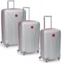 Комплект чемоданов из поликарбоната Hedgren Take-Off, серебристый