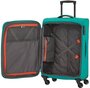 Комплект 4-х колесных чемоданов и сумки для ноутбука Travelite Solaris, голубой