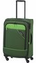 Средний чемодан на 4-х колесах 69/79 л Travelite Derby, зеленый