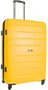 Большой чемодан из полипропилена 90 л CAT Crosscheck, желтый
