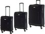 Комплект тканевых чемоданов на 4-х колесах March Rolling, черный