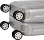 Комплект валіз із полікарбонату March Omega, сріблястий