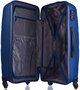 Большой чемодан из полипропилена 100 л Puccini Acapulco, синий
