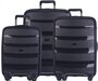 Комплект чемоданов из полипропилена Puccini Acapulco, черный