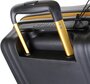 Средний противоударный чемодан из полипропилена 54 л CAT Turbo, черный