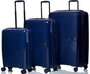 Комплект валіз із поліпропілену March Gotthard, темно-синій