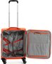 Мала текстильна валіза на 4-х колесах 42/48 л Roncato Speed, помаранчевий