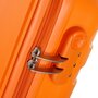 Малый 4-х колесный чемодан из полипропилена 37 л Travelite Nova, оранжевый