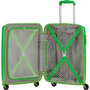 Середня 4-х колісна валіза із поліпропілену 67 л Travelite Nova, зелений