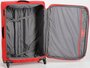Большой тканевый чемодан на 4-х колесах 70/80 л Roncato Reef, красный