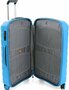 Малый чемодан из гибкого полипропилена 41 л Roncato Box 2.0, голубой/оранжевый