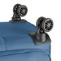 Rock Deluxe-Lite 110/122 л чемодан из полиэстера на 4 колесах голубой