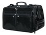 Кожаная дорожная сумка на 2-х колесах 32 л Vip Collection 5225 Black