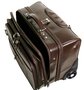 Кожаная дорожная сумка на 2-х колесах 36 л Vip Collection 47865 Brown