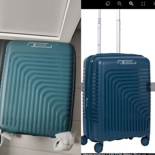 Малый чемодан CARLTON Wego Plus на 35/42 л для ручной клади из полипропилена Изумрудный WEGPIBT55-BGN
